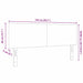 Tăblie cap cu headboard Gri deschis 144 cm Piele artificială - WALTI WALTI