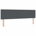 Tăblie cap cu headboard Gri închis 180 cm Piele artificială - WALTI WALTI