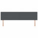 Tăblie cap cu headboard Gri închis 180 cm Piele artificială - WALTI WALTI