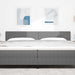 Tăblie cap cu headboard Gri deschis 200 cm Piele artificială - WALTI WALTI