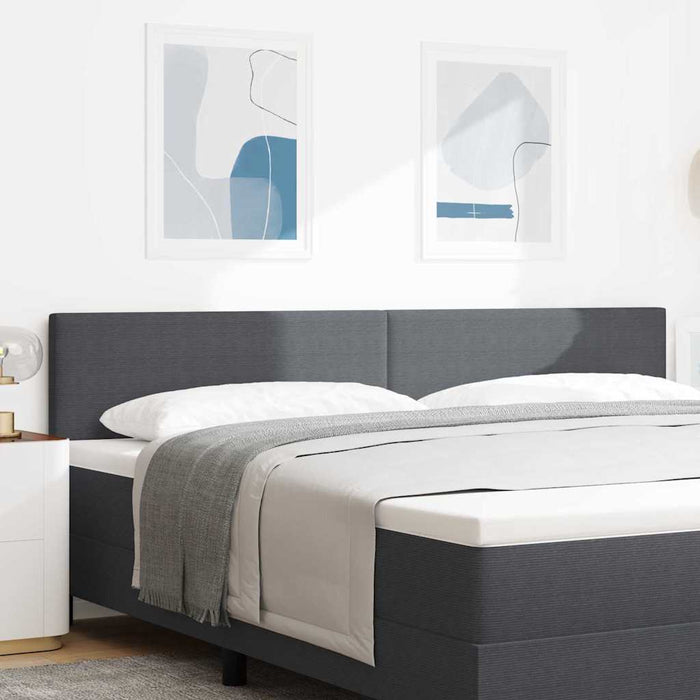 Tăblie cap cu headboard Gri închis 200 cm Piele artificială - WALTI WALTI