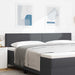 Tăblie cap cu headboard Gri închis 200 cm Piele artificială - WALTI WALTI