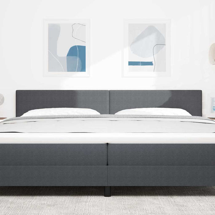 Tăblie cap cu headboard Gri închis 200 cm Piele artificială - WALTI WALTI