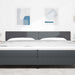 Tăblie cap cu headboard Gri închis 200 cm Piele artificială - WALTI WALTI