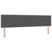 Tăblie cap cu headboard Gri închis 200 cm Piele artificială - WALTI WALTI