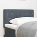 Tăblie din Catifea Argyle cu headboard Gri închis 80 cm Catifea - WALTI WALTI