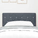 Tăblie din Catifea Argyle cu headboard Gri închis 80 cm Catifea - WALTI WALTI