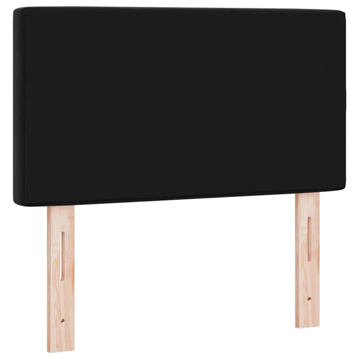 Tăblie din Catifea Argyle cu headboard Negru 80 cm Catifea - WALTI WALTI