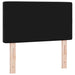 Tăblie din Catifea Argyle cu headboard Negru 80 cm Catifea - WALTI WALTI