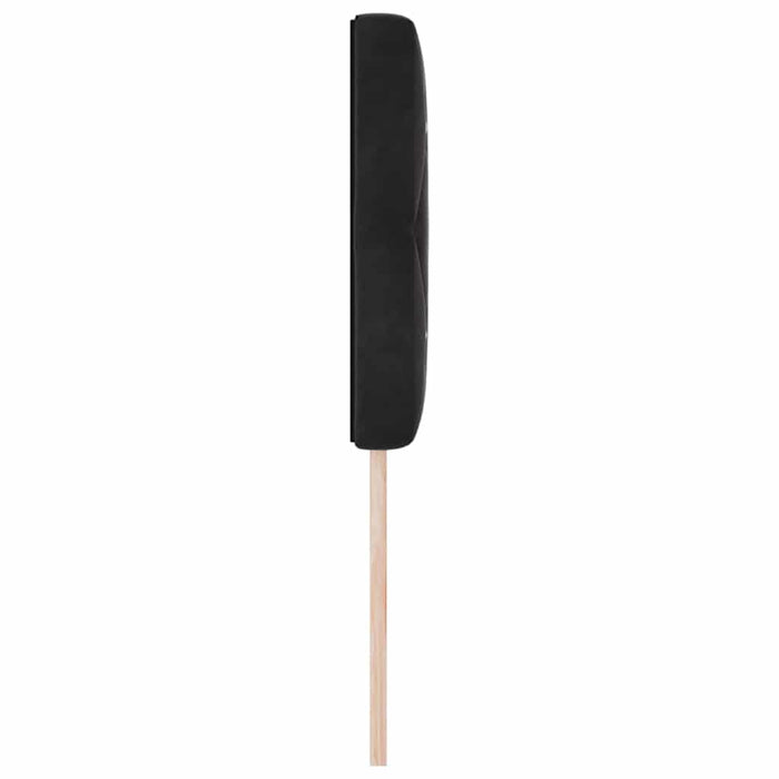 Tăblie din Catifea Argyle cu headboard Negru 80 cm Catifea - WALTI WALTI