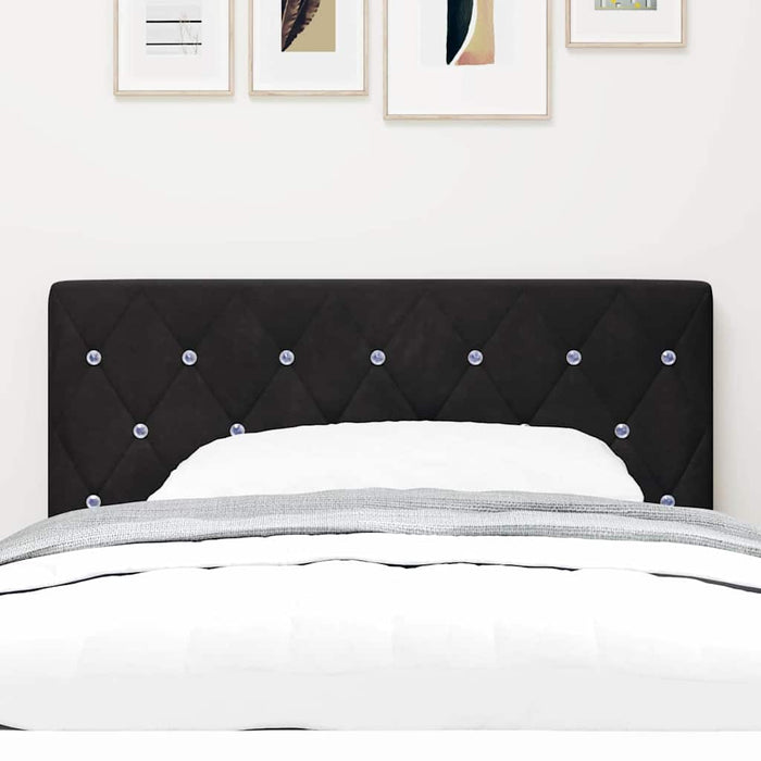 Tăblie din Catifea Argyle cu headboard Negru 90 cm Catifea - WALTI WALTI