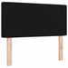 Tăblie din Catifea Argyle cu headboard Negru 90 cm Catifea - WALTI WALTI