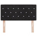 Tăblie din Catifea Argyle cu headboard Negru 90 cm Catifea - WALTI WALTI