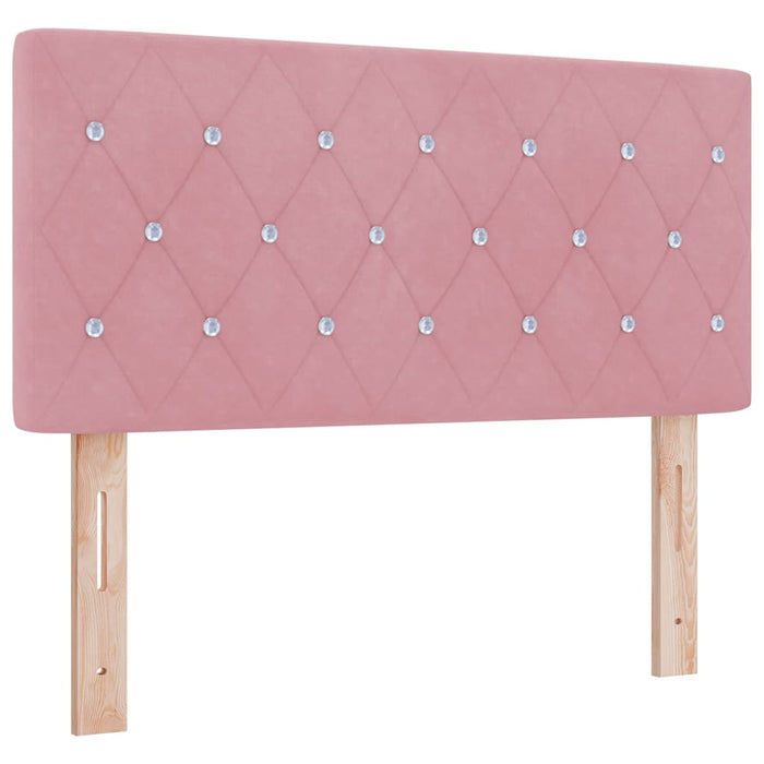 Tăblie cap Roz 100 cm Catifea - WALTI WALTI