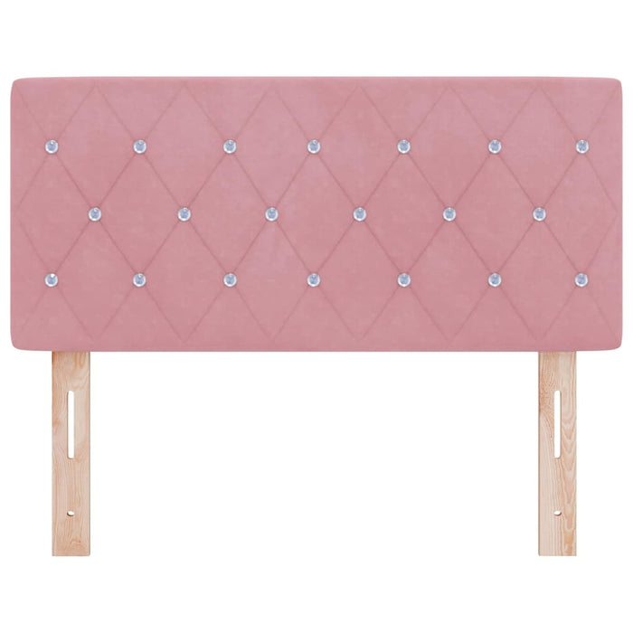Tăblie cap Roz 100 cm Catifea - WALTI WALTI