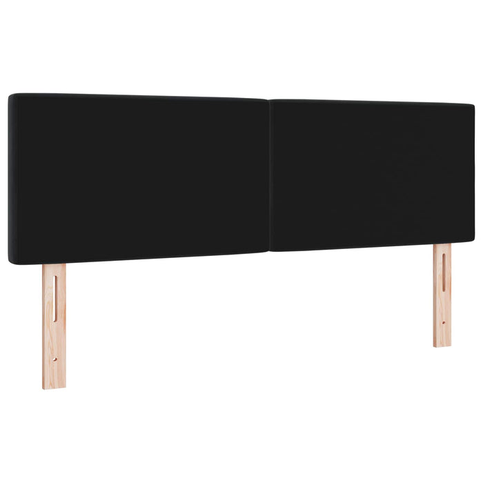 Tăblie cap Negru 144 cm Catifea WALTI