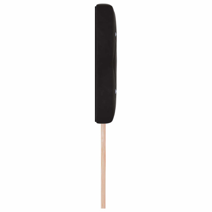 Tăblie cap Negru 144 cm Catifea WALTI