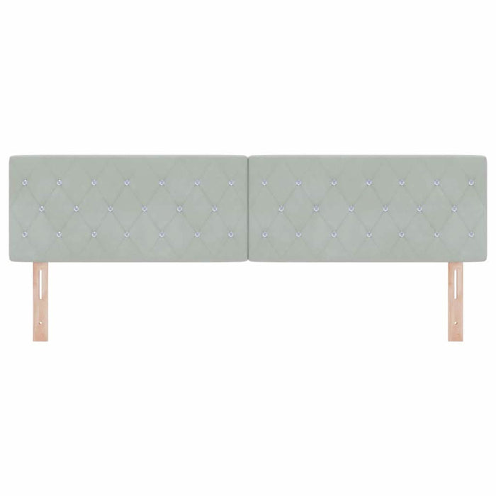 Tăblie cap Gri deschis 180 cm Catifea WALTI