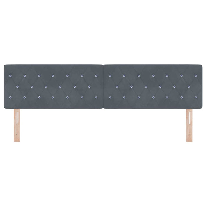 Tăblie cap cu headboard Gri închis 180 cm Piele artificială - WALTI WALTI
