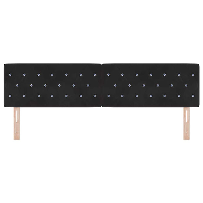 Tăblie cap Negru 180 cm Catifea WALTI