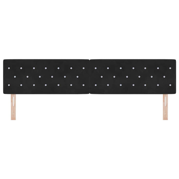 Tăblie cap Negru 200 cm Catifea WALTI