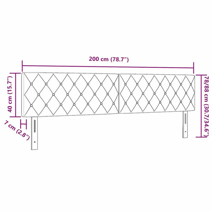 Tăblie din Catifea Argyle Manual Verde închis 200 cm Catifea - WALTI WALTI