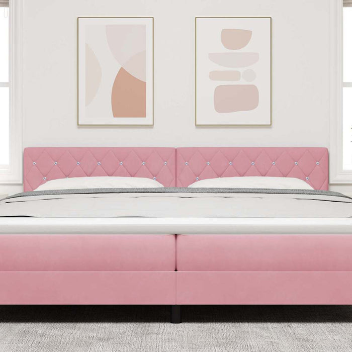 Tăblie cap cu headboard Roz 200 cm Piele artificială - WALTI WALTI