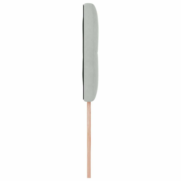 Tăblie cap Gri deschis 80 cm Catifea WALTI