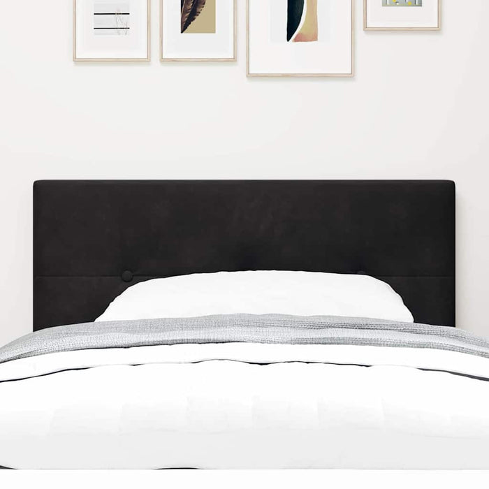 Tăblie cap Pe perete cu headboard Manual Negru 80 cm Catifea - WALTI WALTI