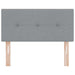 Tăblie cap cu headboard Manual Gri deschis 90 cm țesătură - WALTI WALTI