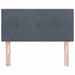 Tăblie cap Pe perete cu headboard Gri închis 90 cm Catifea - WALTI WALTI