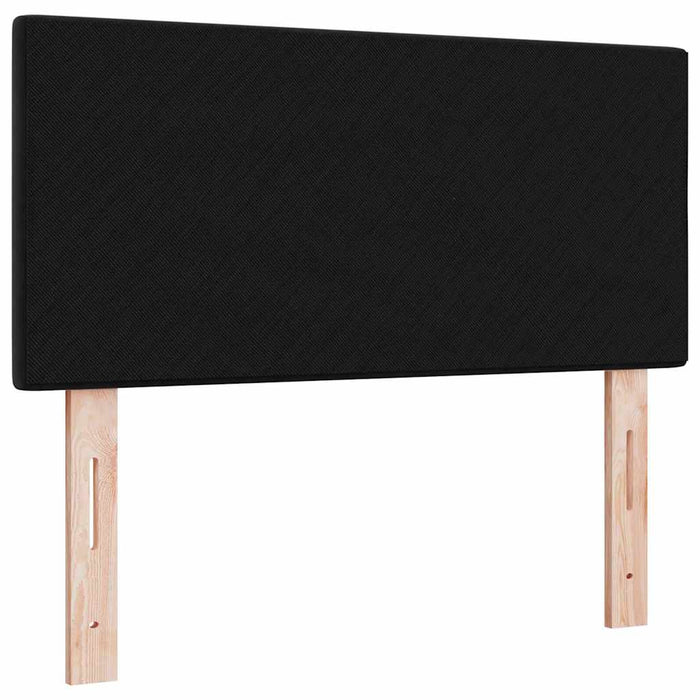 Tăblie cap Pe perete cu headboard Manual Negru 90 cm Catifea - WALTI WALTI