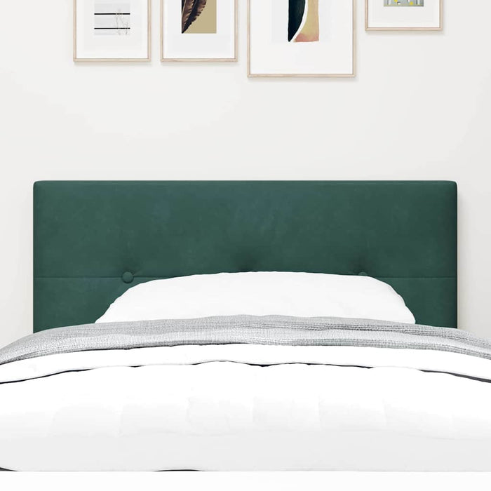 Tăblie cap Pe perete cu headboard Verde închis 100 cm Catifea - WALTI WALTI