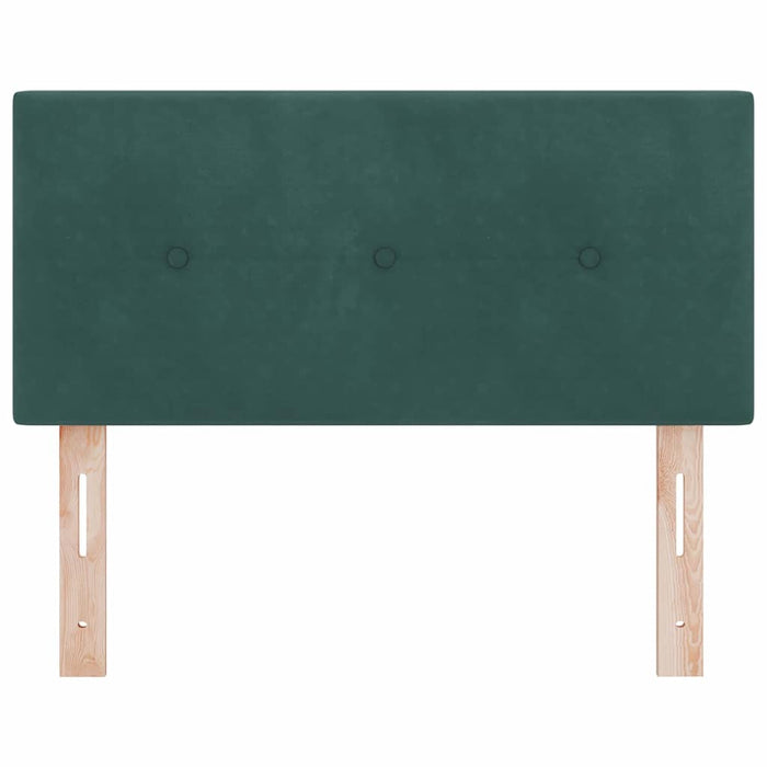 Tăblie cap Pe perete cu headboard Verde închis 100 cm Catifea - WALTI WALTI
