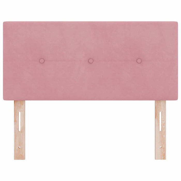 Tăblie cap Roz 100 cm Catifea WALTI