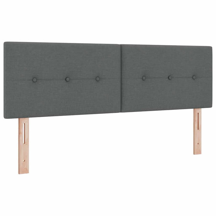 Tăblie cap cu headboard Manual Gri închis 140 cm țesătură - WALTI WALTI