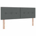 Tăblie cap cu headboard Manual Gri închis 140 cm țesătură - WALTI WALTI