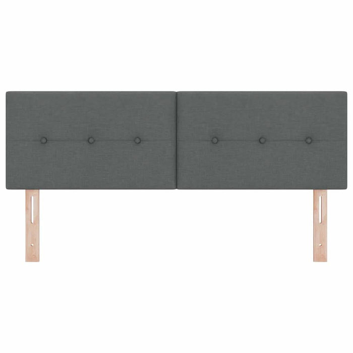 Tăblie cap cu headboard Manual Gri închis 140 cm țesătură - WALTI WALTI