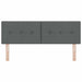 Tăblie cap cu headboard Manual Gri închis 140 cm țesătură - WALTI WALTI