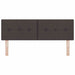 Tăblie cap cu headboard Maro închis 144 cm Piele artificială - WALTI WALTI