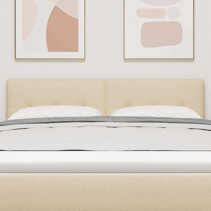 Tăblie cap cu headboard Crem 144 cm Piele artificială - WALTI WALTI