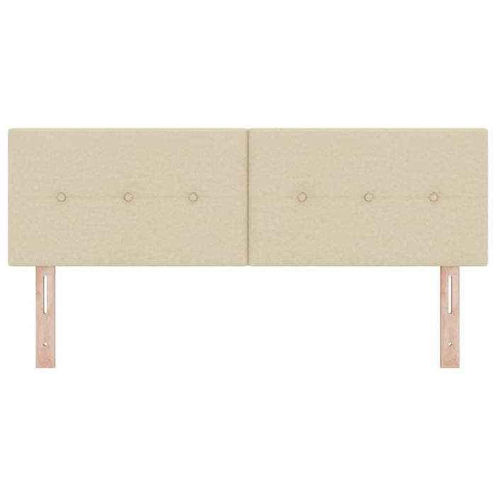 Tăblie cap cu headboard Crem 144 cm Piele artificială - WALTI WALTI