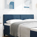 Tăblie cap cu headboard albastru 144 cm Piele artificială - WALTI WALTI