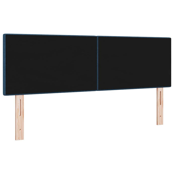 Tăblie cap cu headboard albastru 144 cm Piele artificială - WALTI WALTI