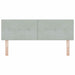 Tăblie cap cu headboard Gri deschis 144 cm Piele artificială - WALTI WALTI