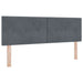 Tăblie cap cu headboard Gri închis 144 cm Piele artificială - WALTI WALTI