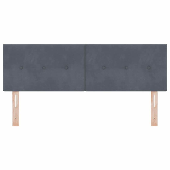 Tăblie cap cu headboard Gri închis 144 cm Piele artificială - WALTI WALTI