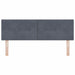 Tăblie cap cu headboard Gri închis 144 cm Piele artificială - WALTI WALTI