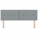 Tăblie cap cu headboard Gri deschis 160 cm Piele artificială - WALTI WALTI