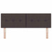 Tăblie cap cu headboard Maro închis 160 cm Piele artificială - WALTI WALTI